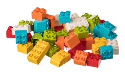 L-W Toys Junior kostky Sada kostek pro nejmenší stavitele 100 ks